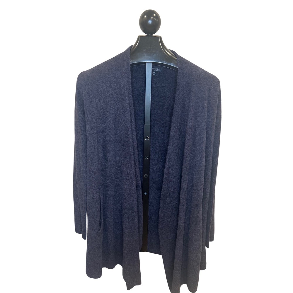 Barefoot Dreams CozyChic Lite Circle Cardigan Navy Blue Open Front 903 S/M - Picture 2 of 6